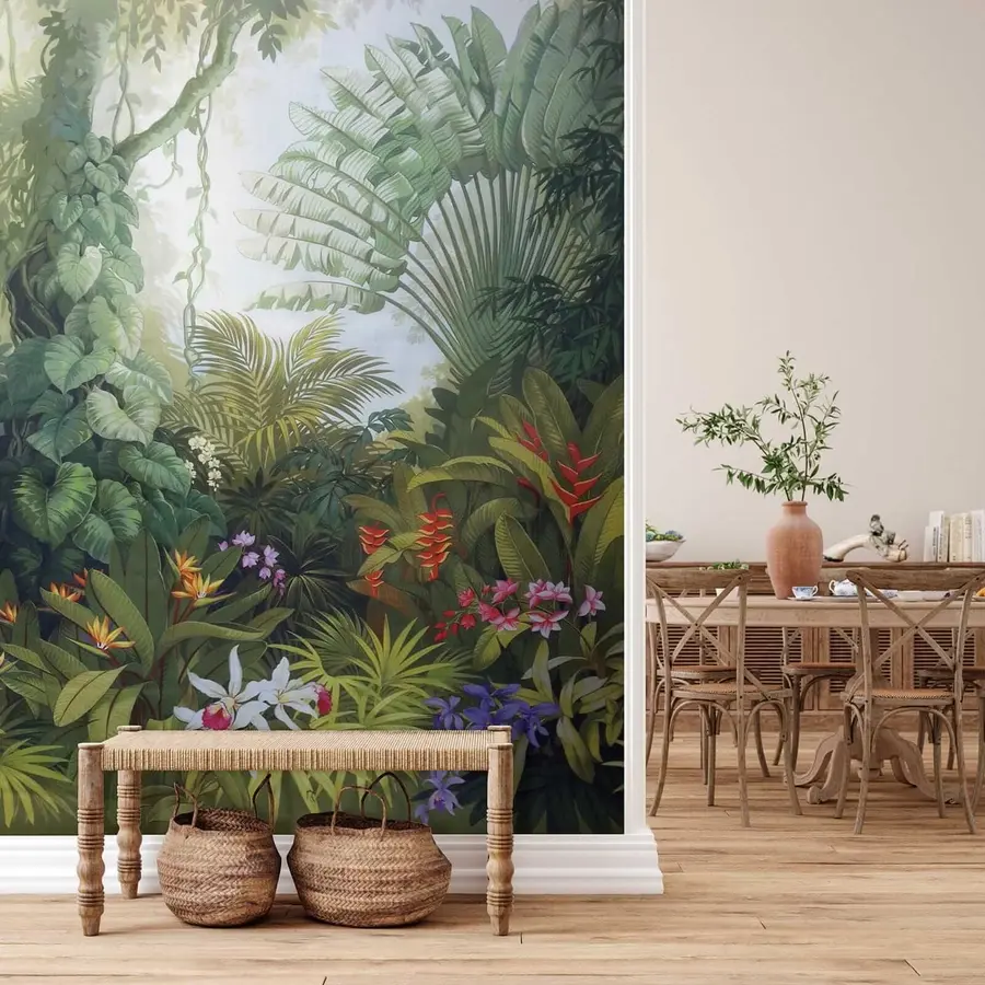 murales de pared Bosque tropical brillante u02708