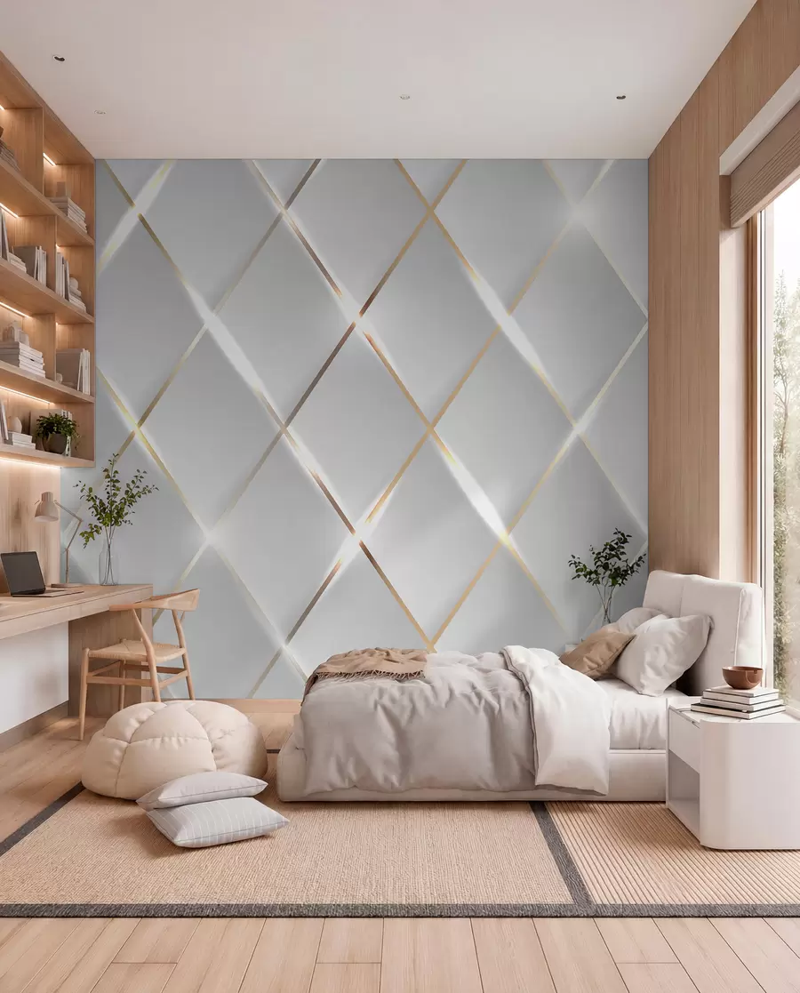 murales de pared Rombos luminosos u06014