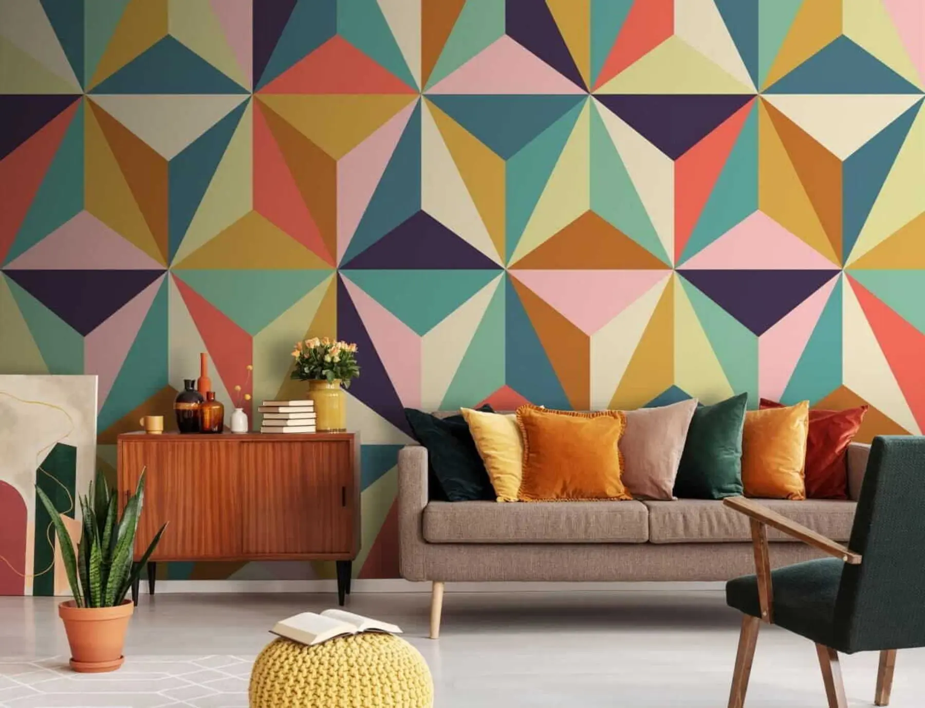 murales de pared Patrones retro u51615