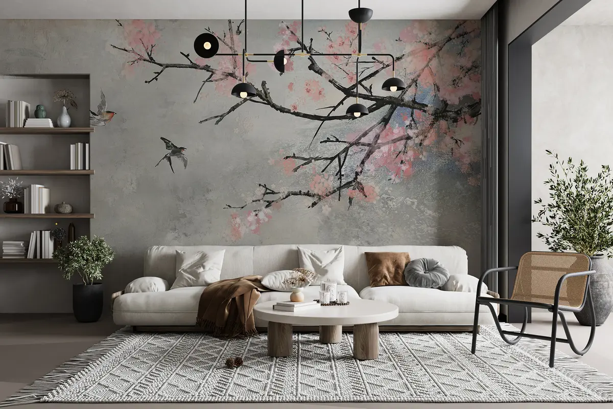 murales de pared Rama floreciente u21853