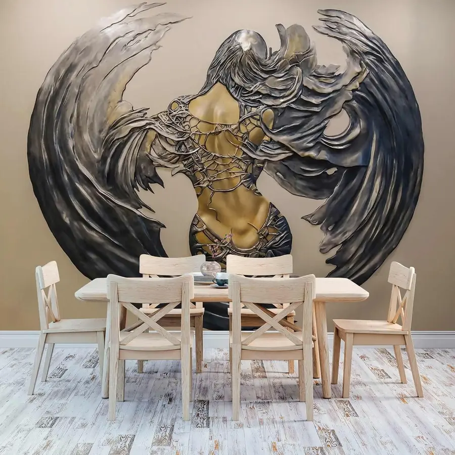 murales de pared Espalda alada de un ángel caído u24303