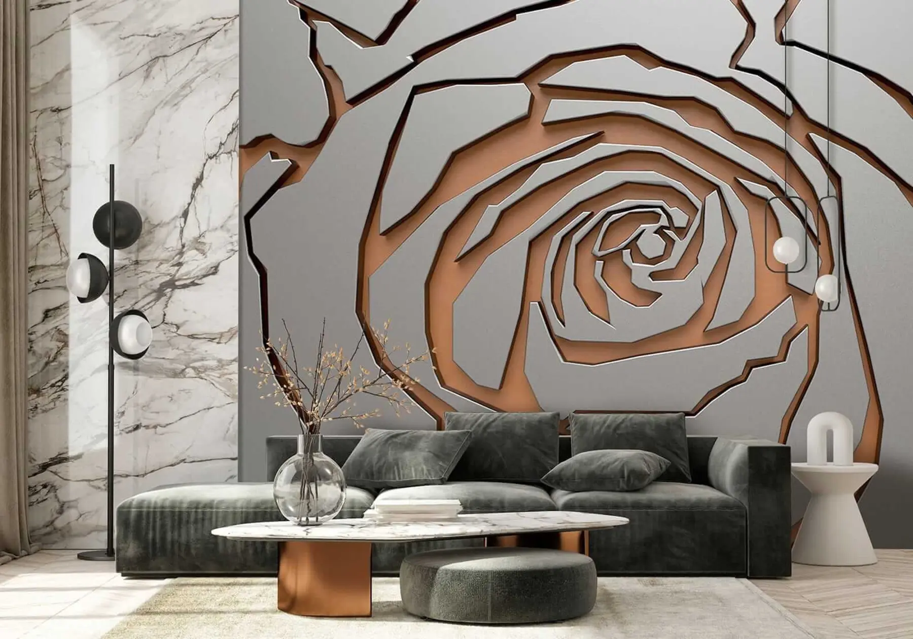 murales de pared Flor, planta y pétalo u25163