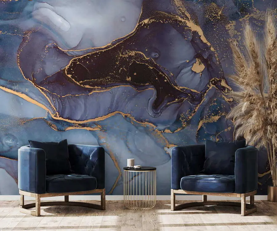 murales de pared Manchas doradas u25205