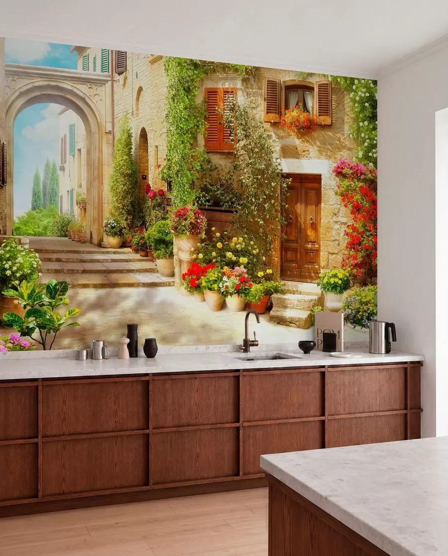 murales de pared Calle acogedora u25419