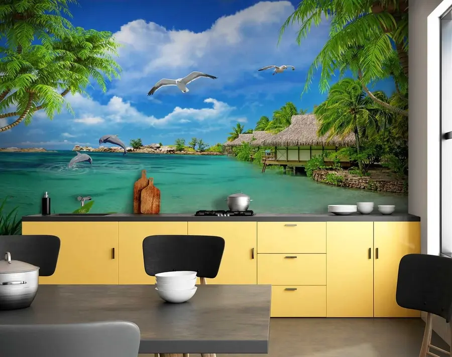 murales de pared Isla del Paraiso u26969