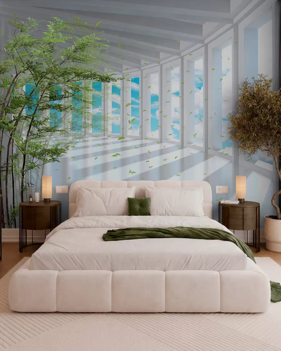 murales de pared Túnel con vista a la nube u29922