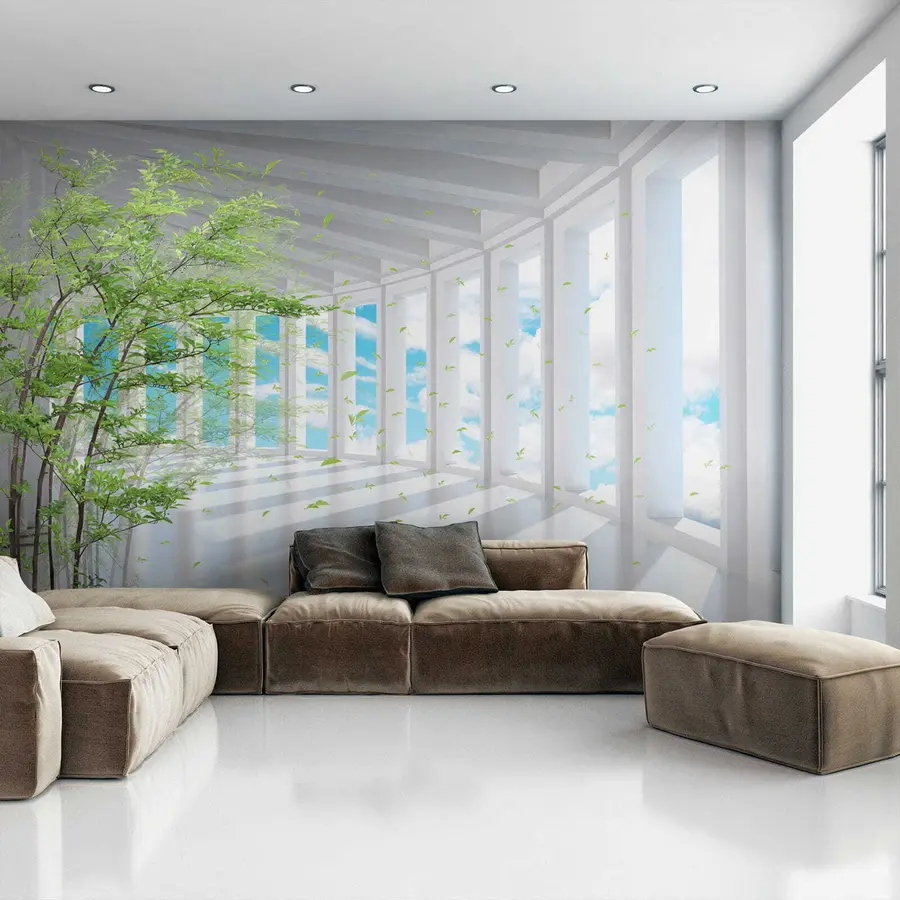 murales de pared Túnel con vista a la nube u29922