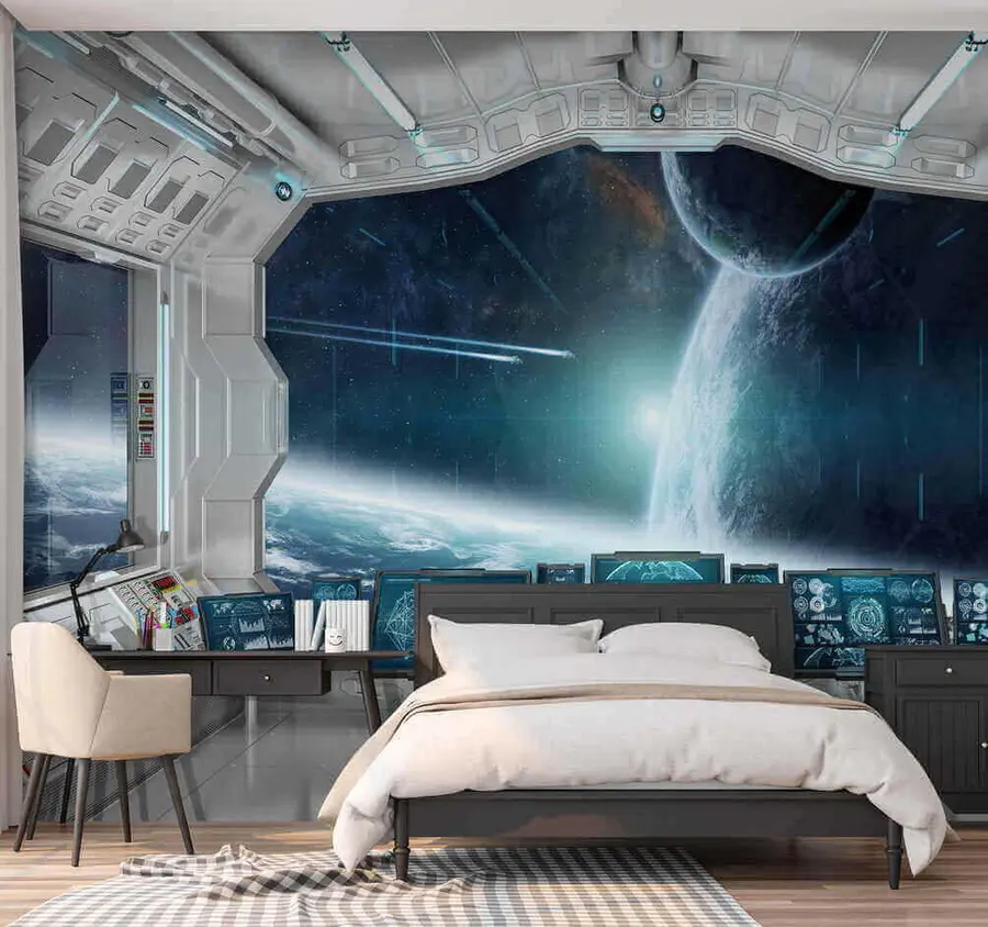 murales de pared Vista espacial u30583