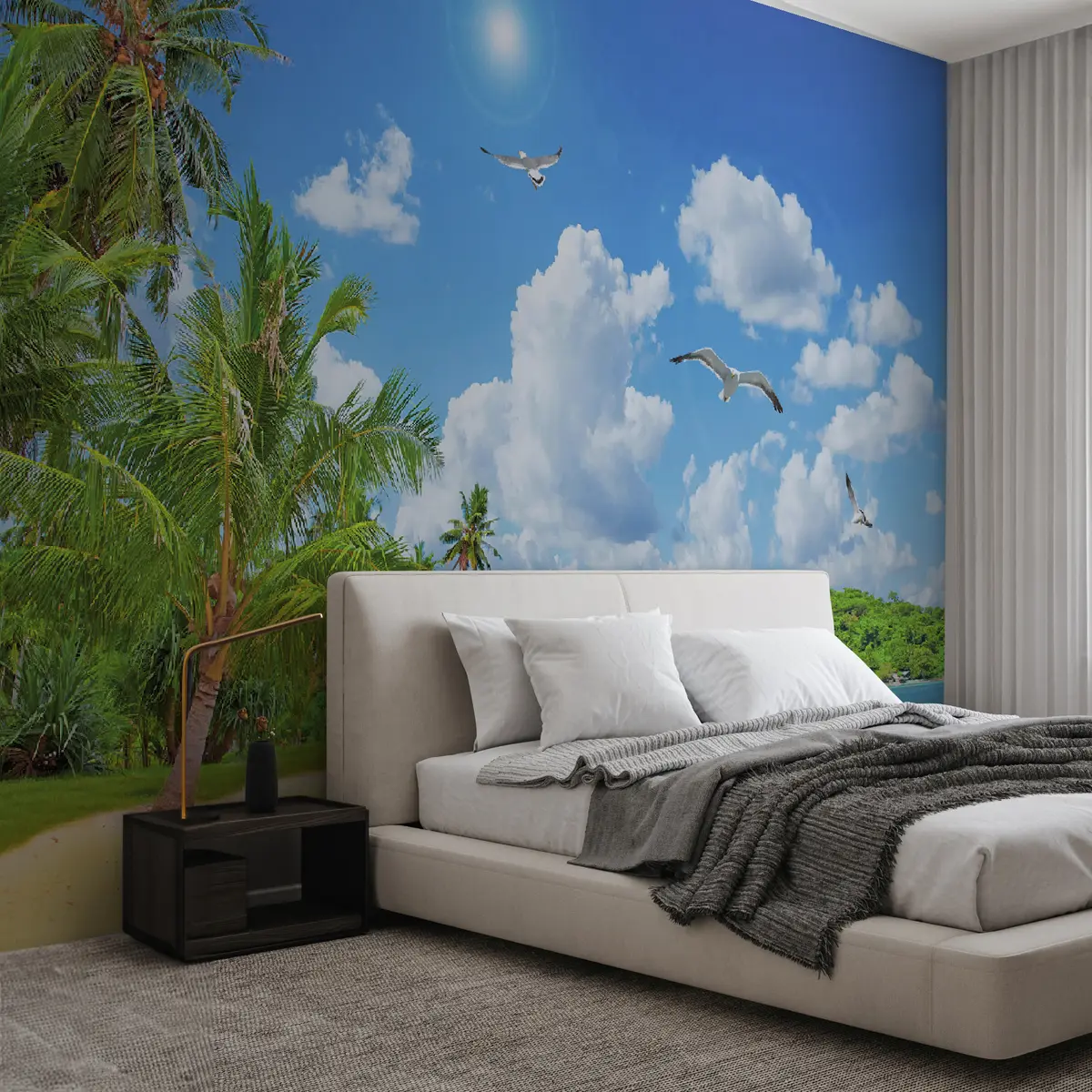 murales de pared Palmeras en la orilla u31410