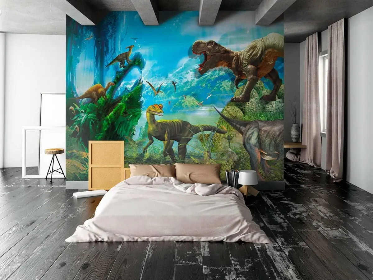 murales de pared Dinosaurios en la selva u35232