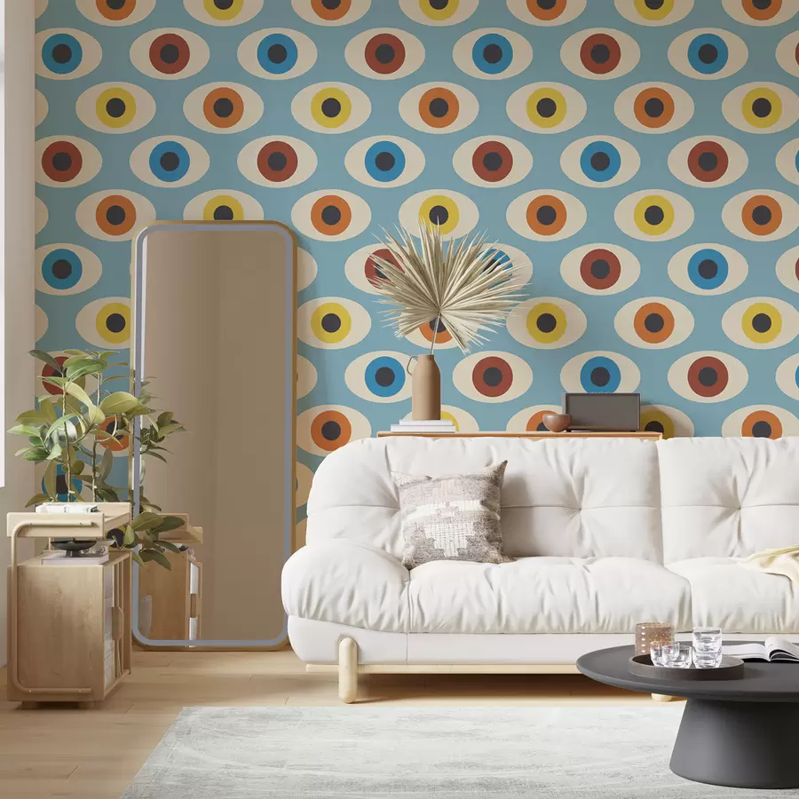 murales de pared ojos de estilo retro u51618