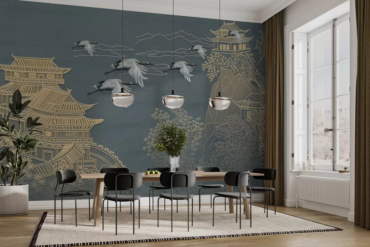 murales de pared Dibujo de estilo japones u38720
