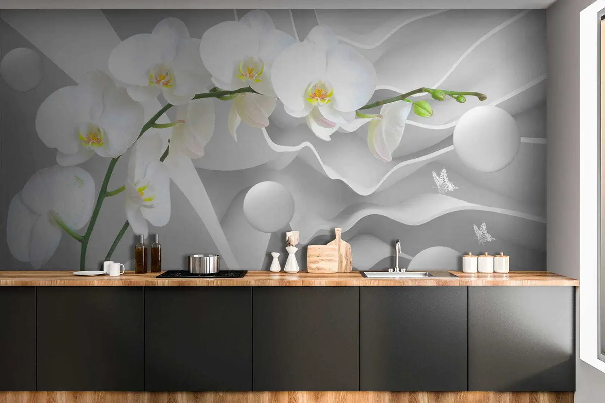 murales de pared Orquídea blanca u47810