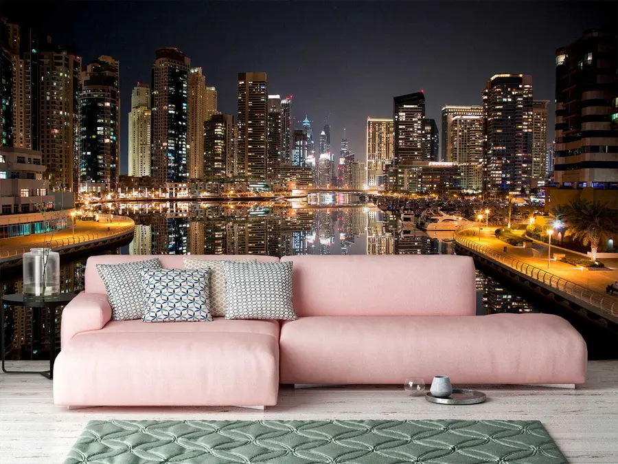 murales de pared El ambiente de la ciudad u53311