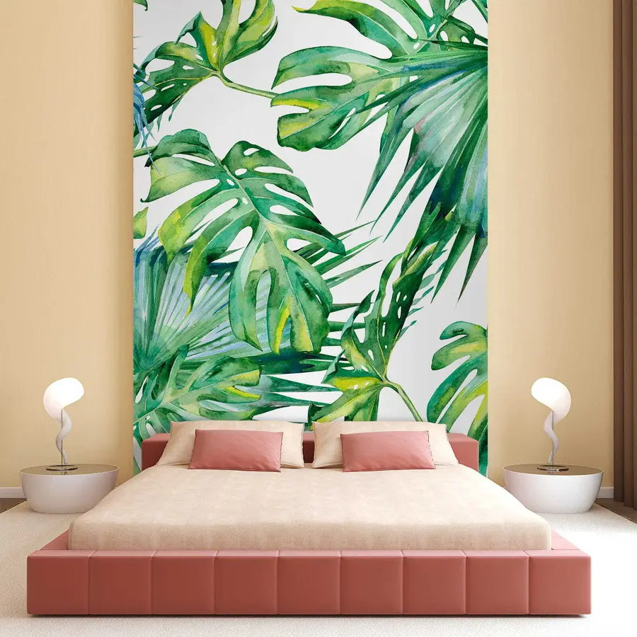 murales de pared Jugosas hojas de palma u53522
