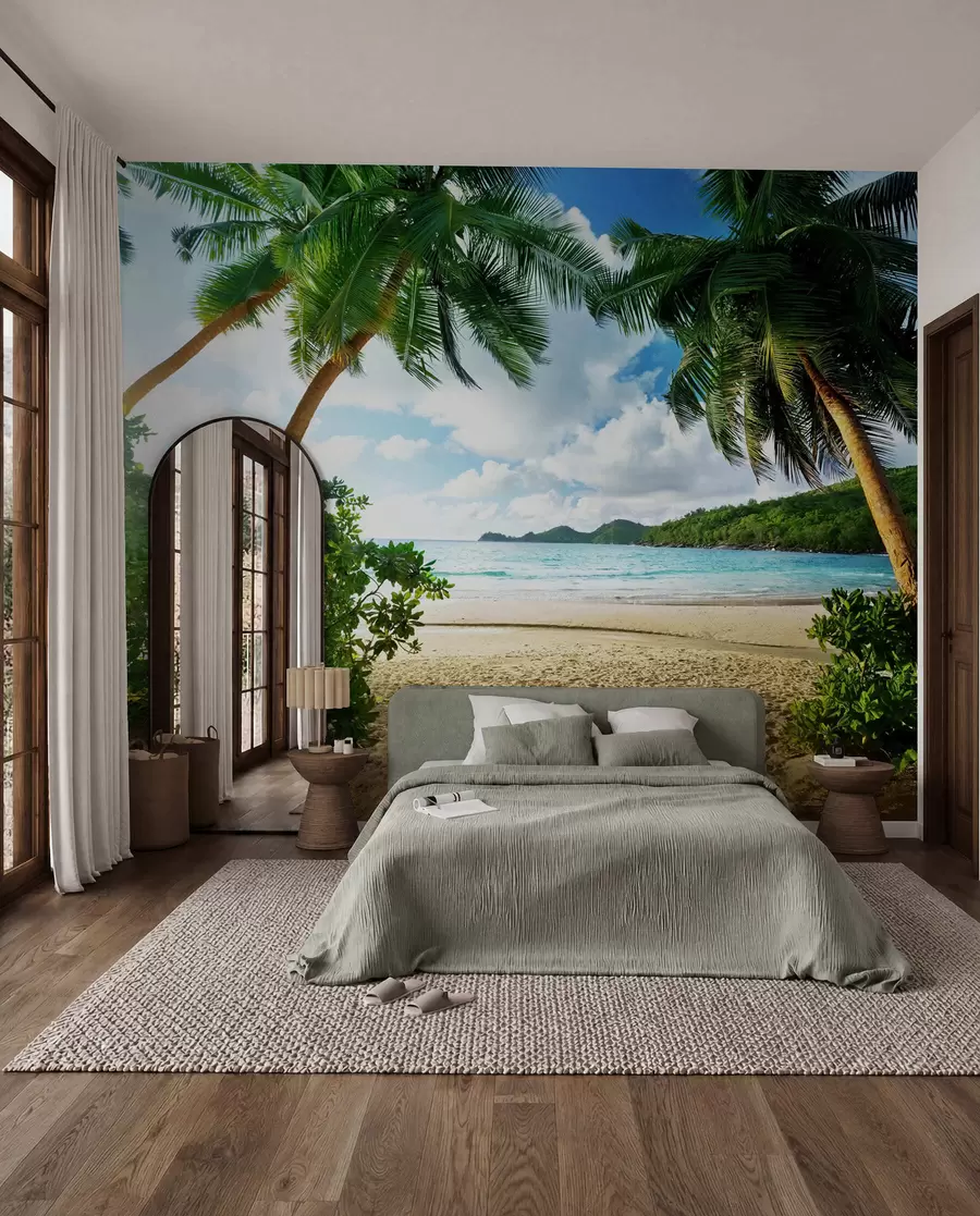 murales de pared Descansa bajo las palmeras u53753