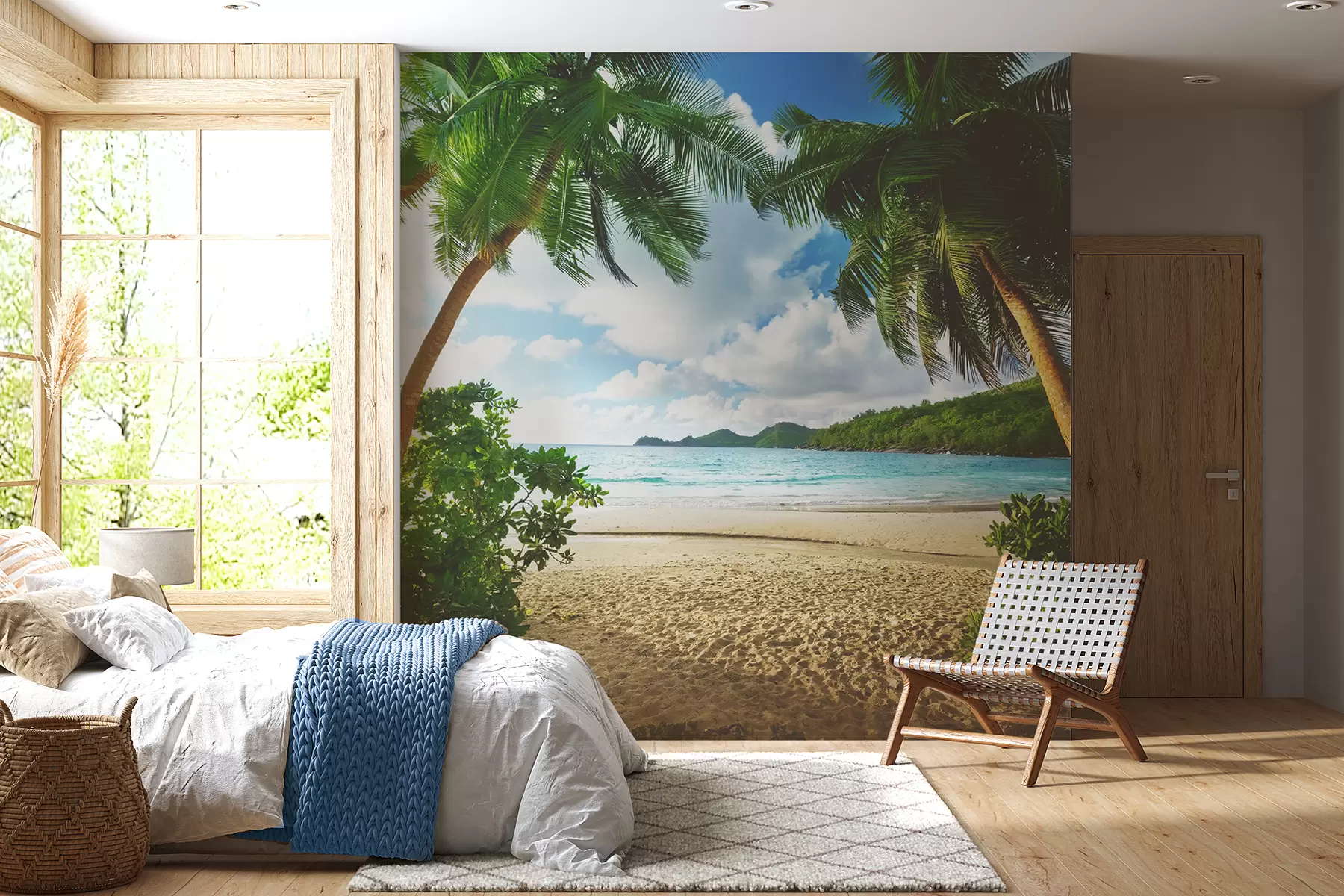 murales de pared Descansa bajo las palmeras u53753