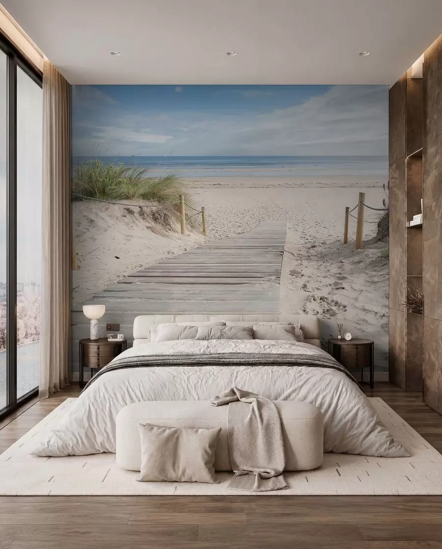 murales de pared Camino a la playa de arena u54357