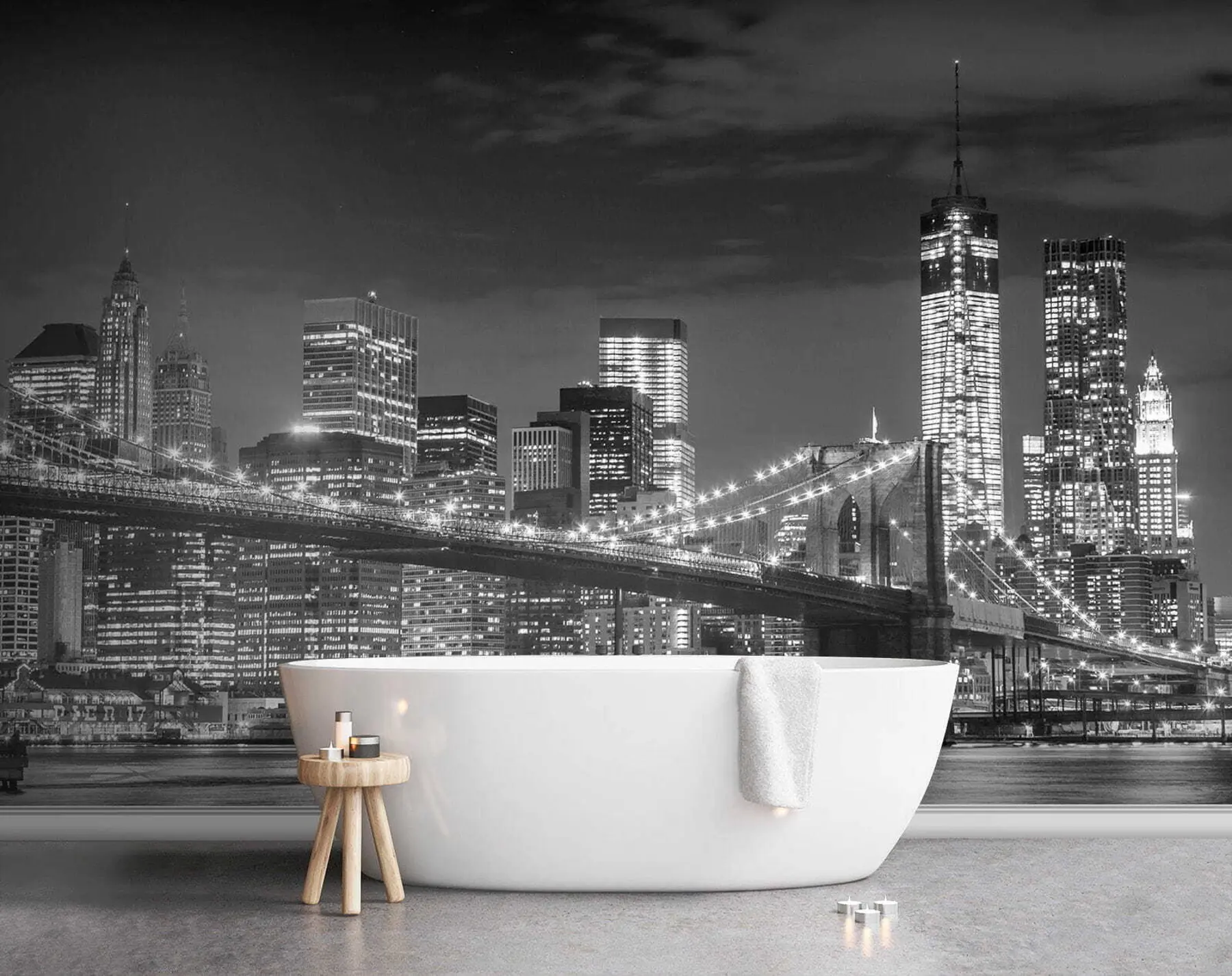 murales de pared Ciudad de noche u56428