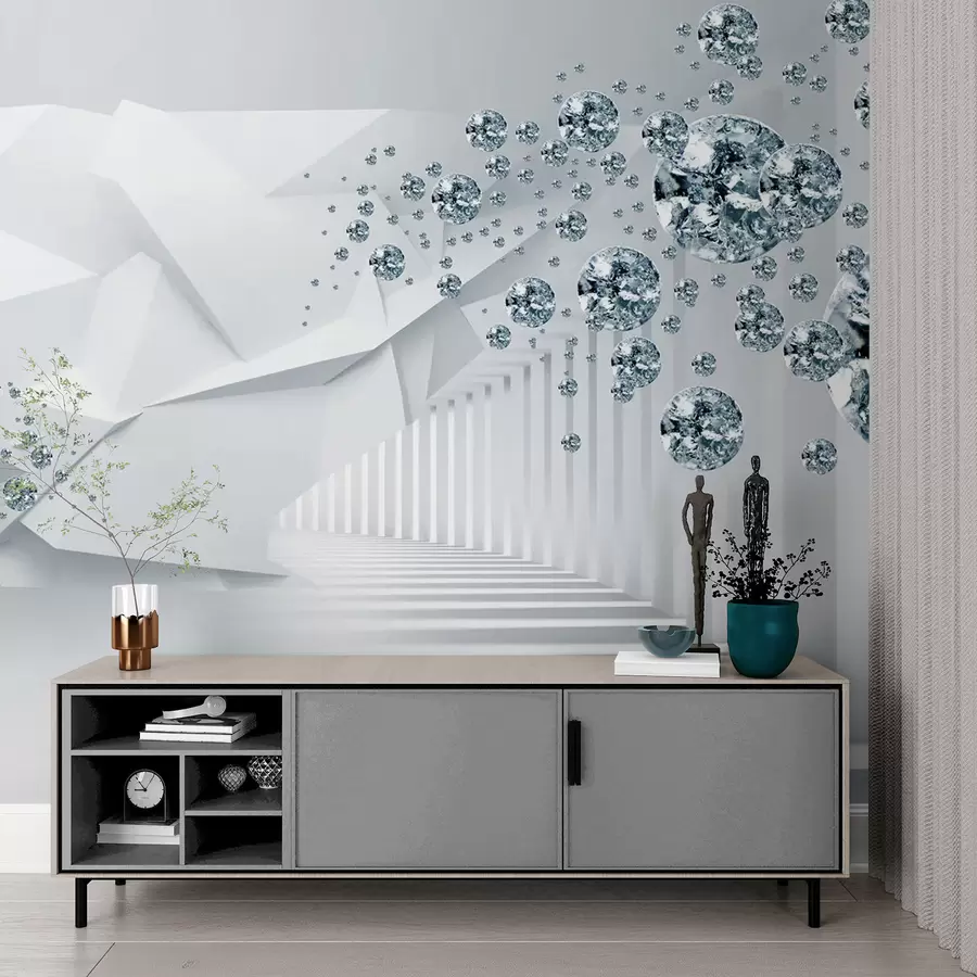 murales de pared Pendiente, fuente y arte u60340