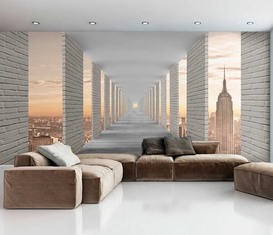 murales de pared Túnel con vistas a Nueva York u59788