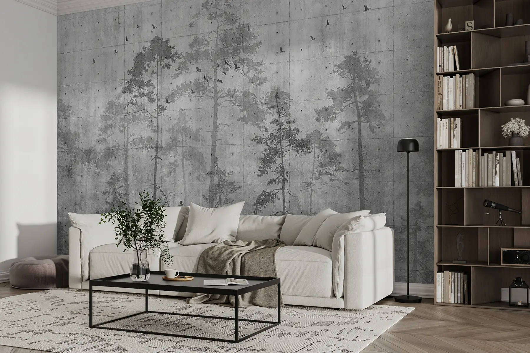murales de pared Minimalismo del bosque u62714