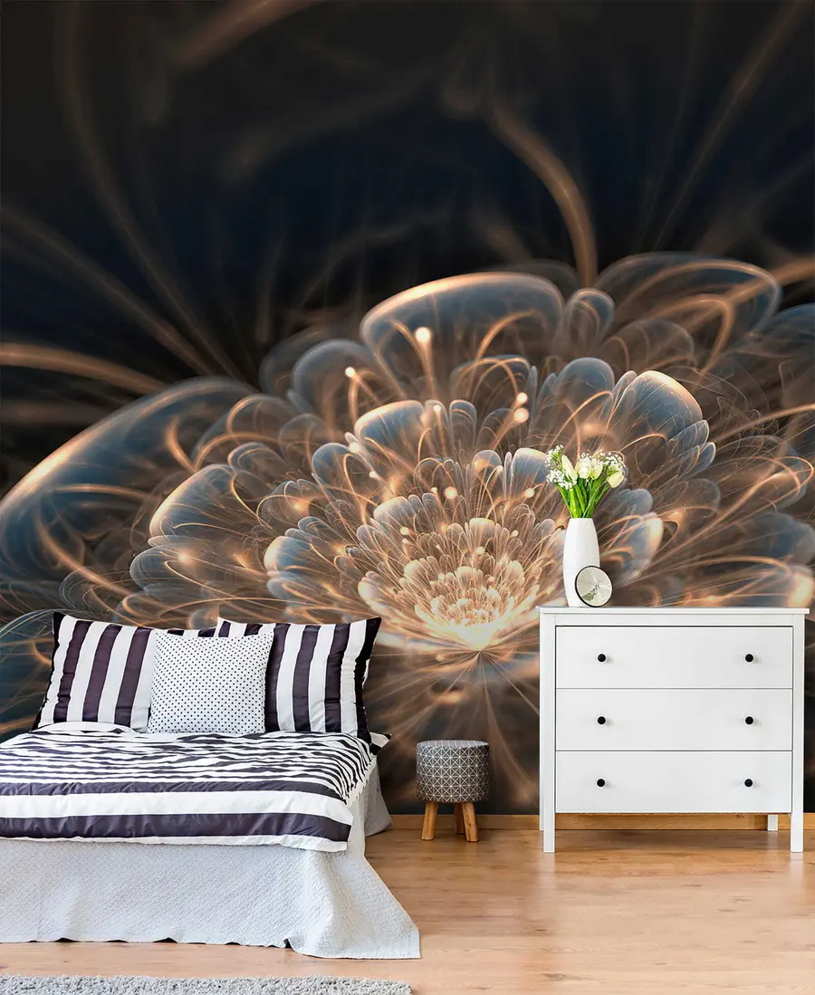 murales de pared Dibujar con luz sobre fondo oscuro u59705