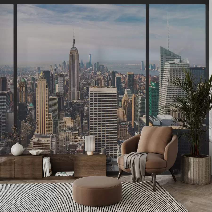 murales de pared Vista de la ciudad u68001