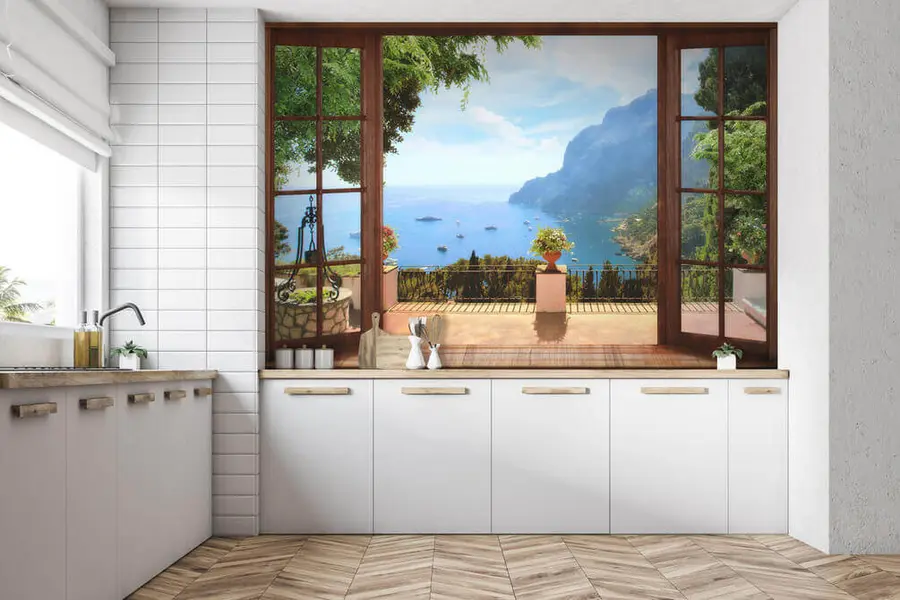 murales de pared Agua, cielo y nube u18229