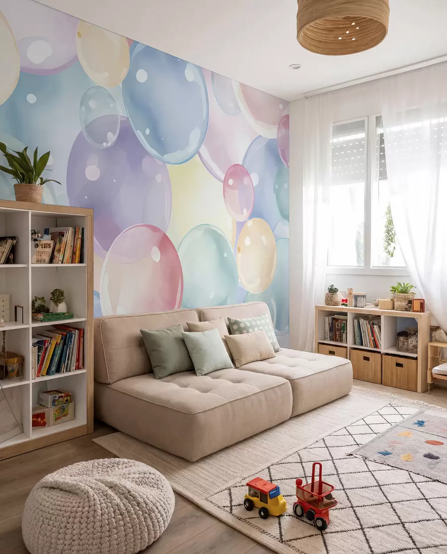 murales de pared Burbujas pastel u99730