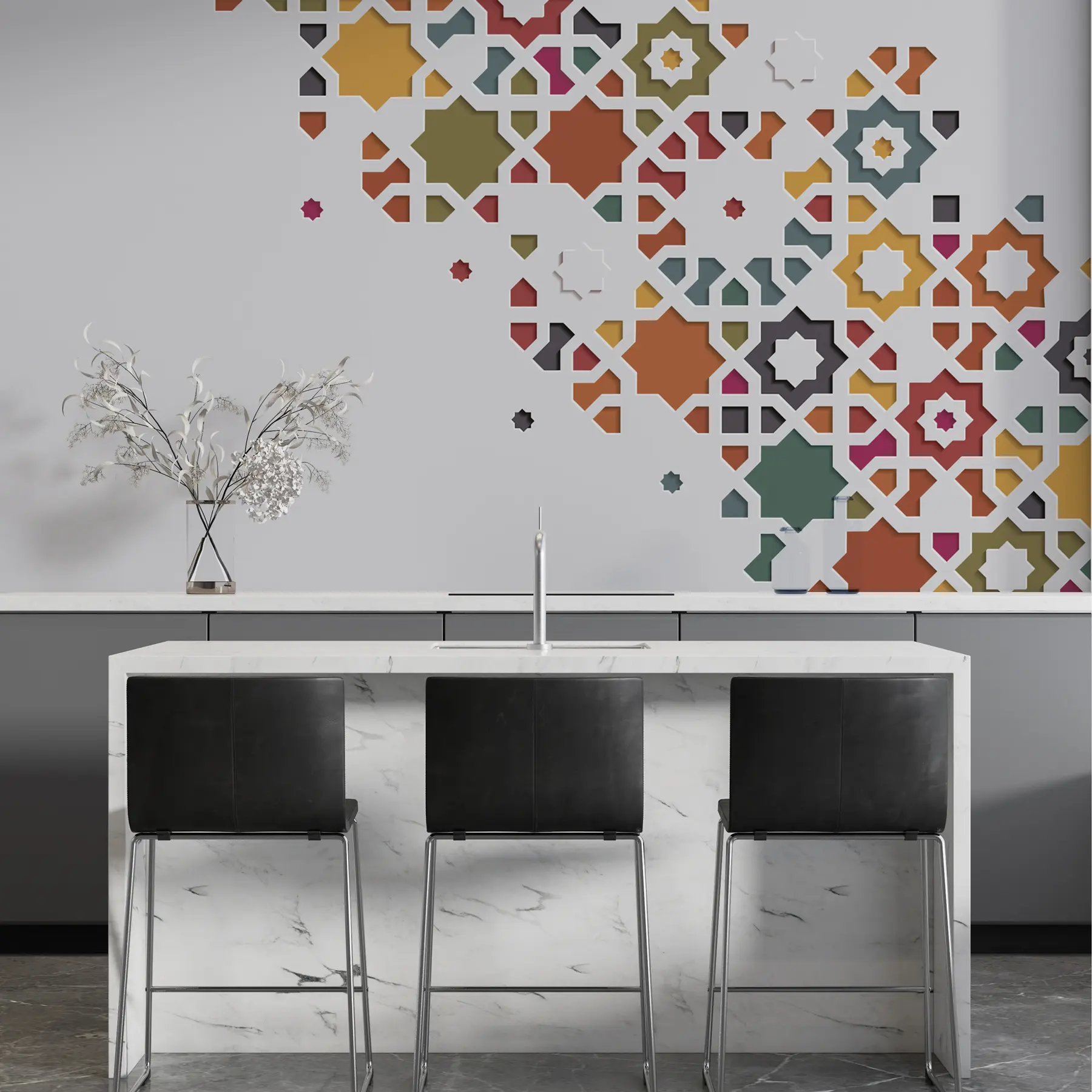 murales de pared Mosaico decorativo w00007
