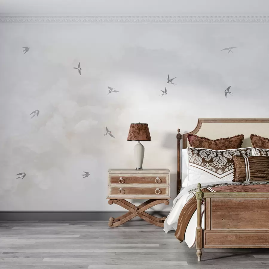 murales de pared Cielo con golondrinas w00526v2