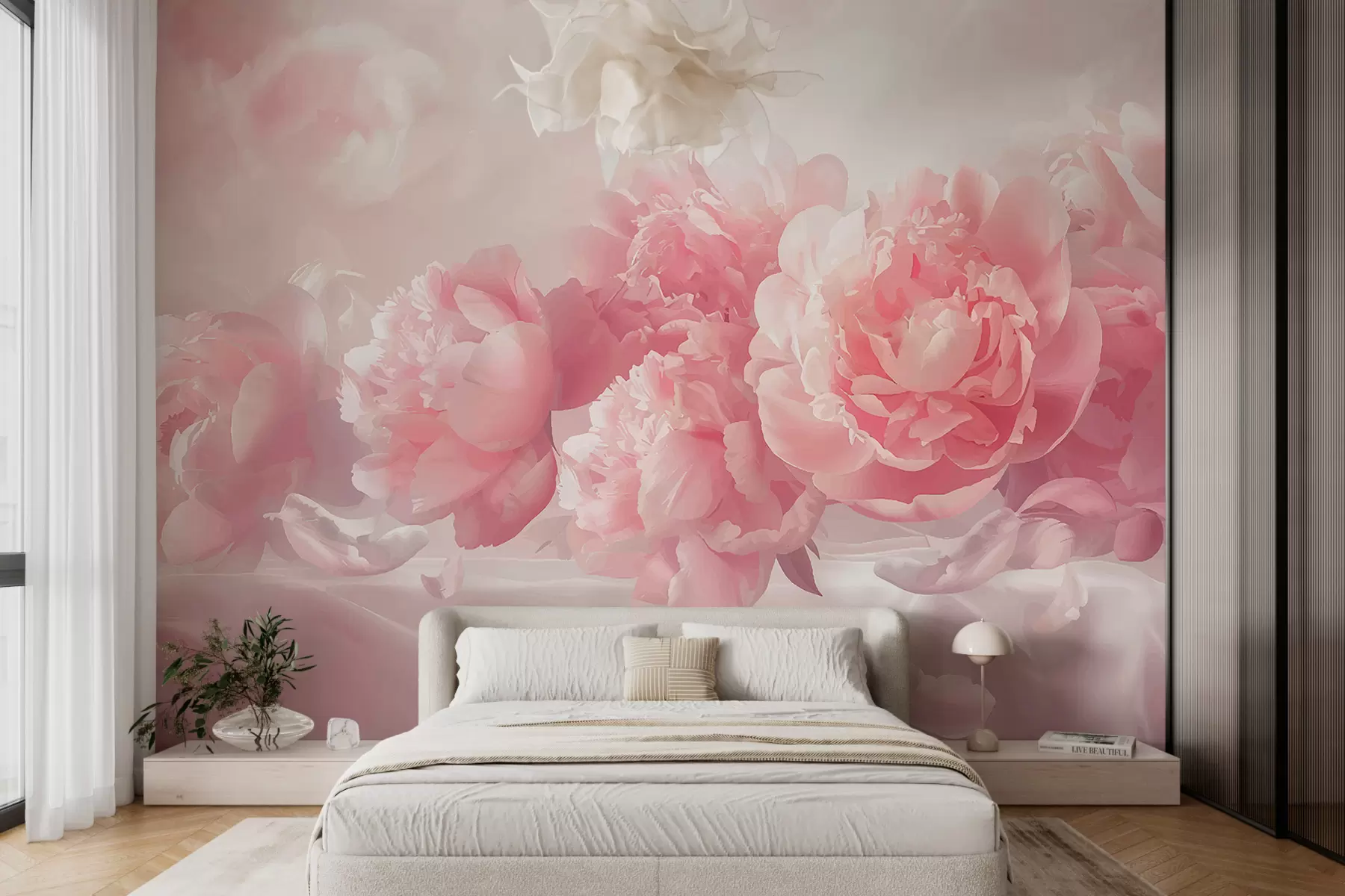 murales de pared Peonías w01234
