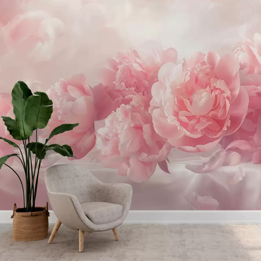 murales de pared Peonías w01234