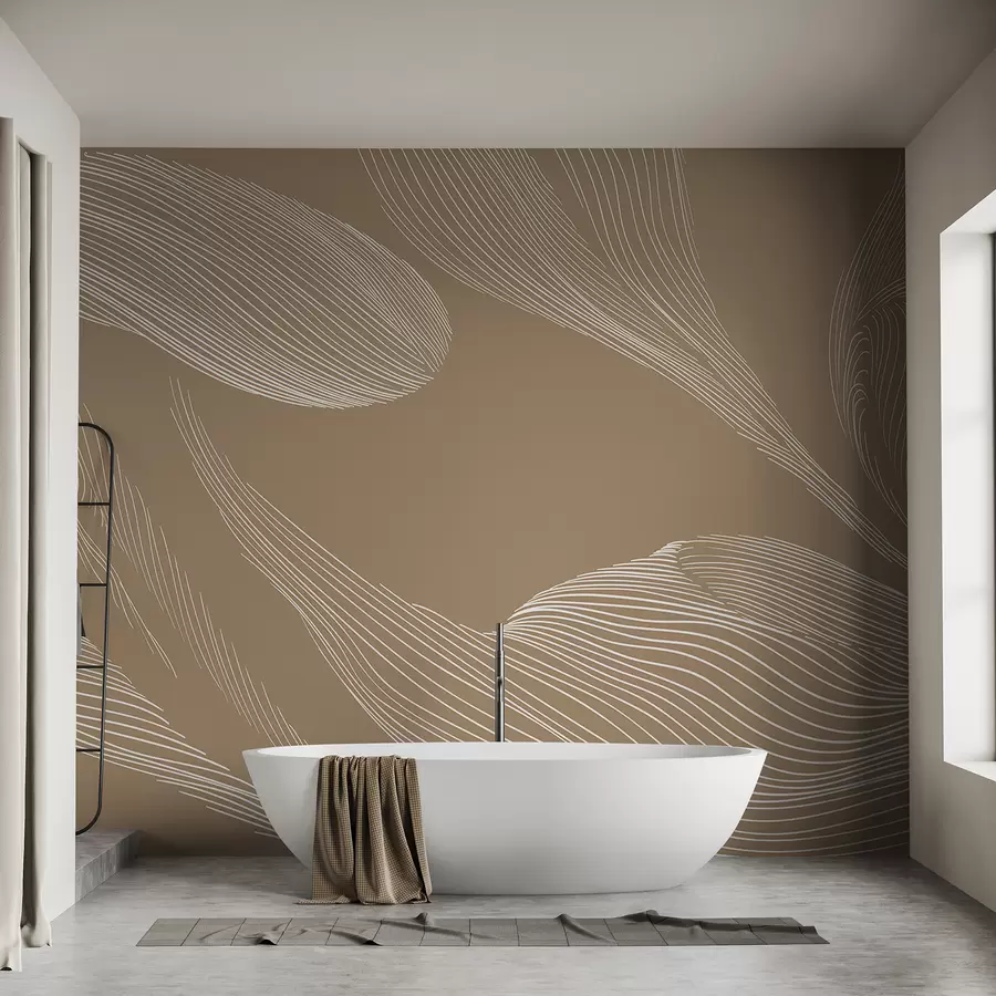 murales de pared Abstracción sobre fondo beige w01216v1