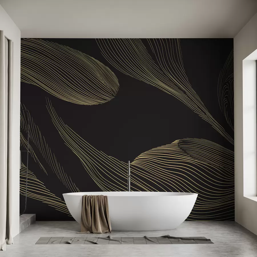 murales de pared Abstracción sobre un fondo marrón w01216v4