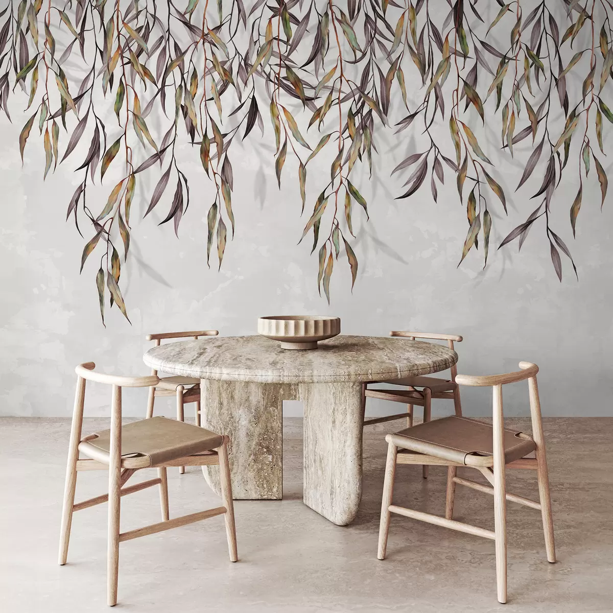 murales de pared Hojas colgantes w00845v1