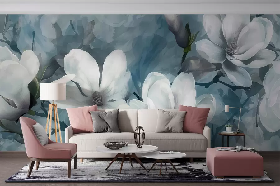 murales de pared Magnolias blancas w00963