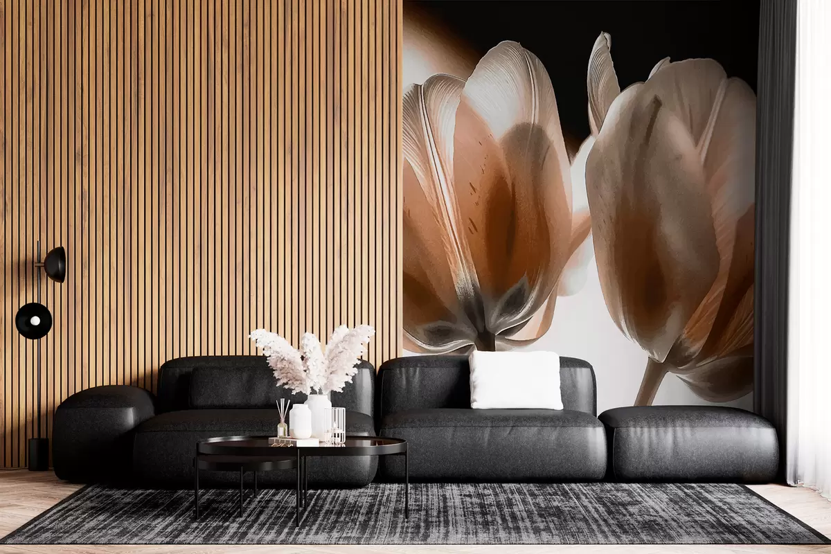 murales de pared Dos tulipanes w00993