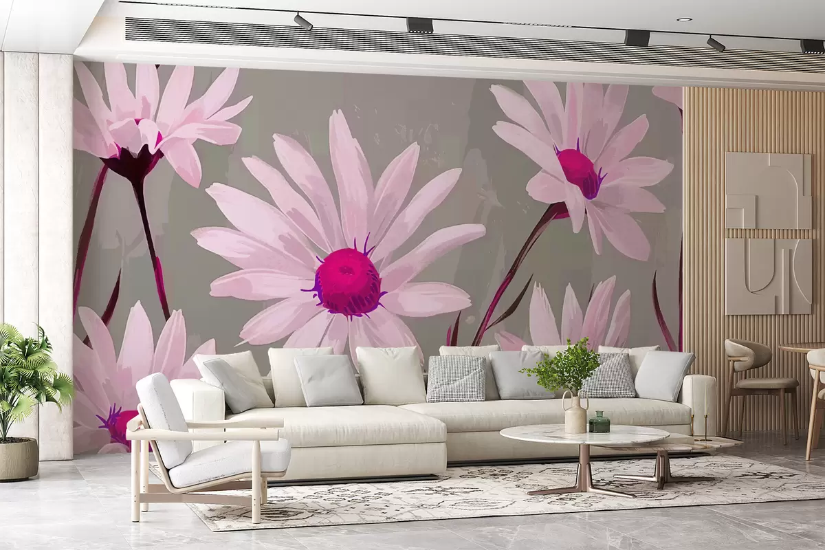 murales de pared Margaritas w00996v2