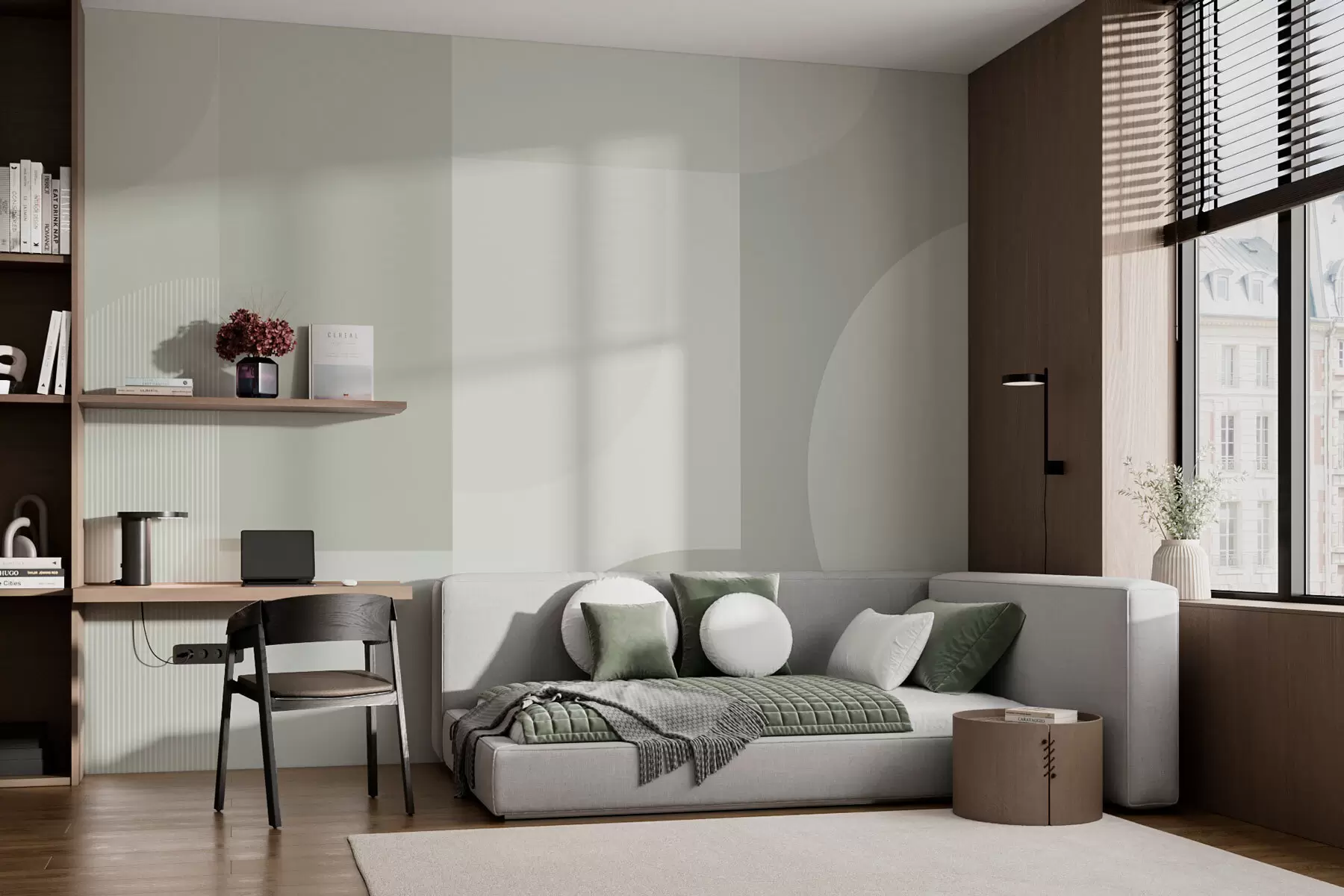 murales de pared Geometría minimalista con estilo w01500