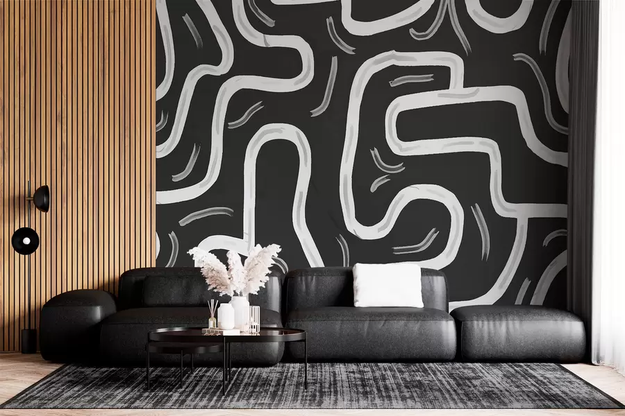 murales de pared Líneas abstractas w00972v2