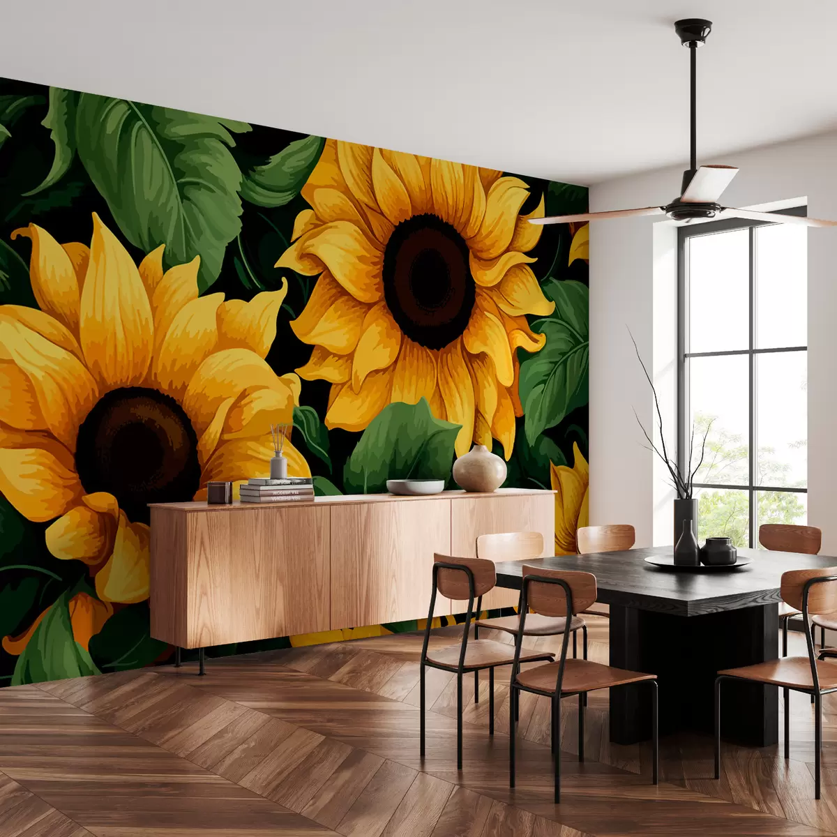 murales de pared Girasoles w01117