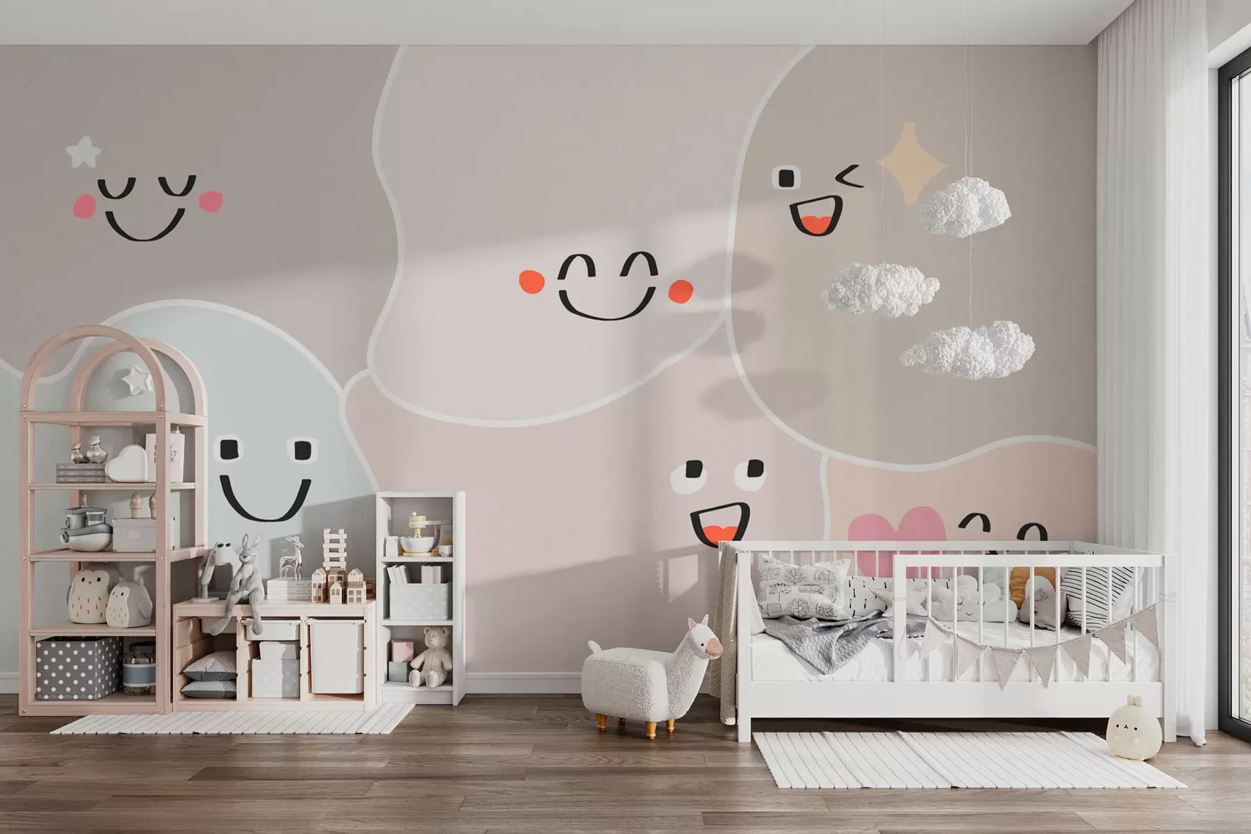 murales de pared Emoticonos divertidos w08302