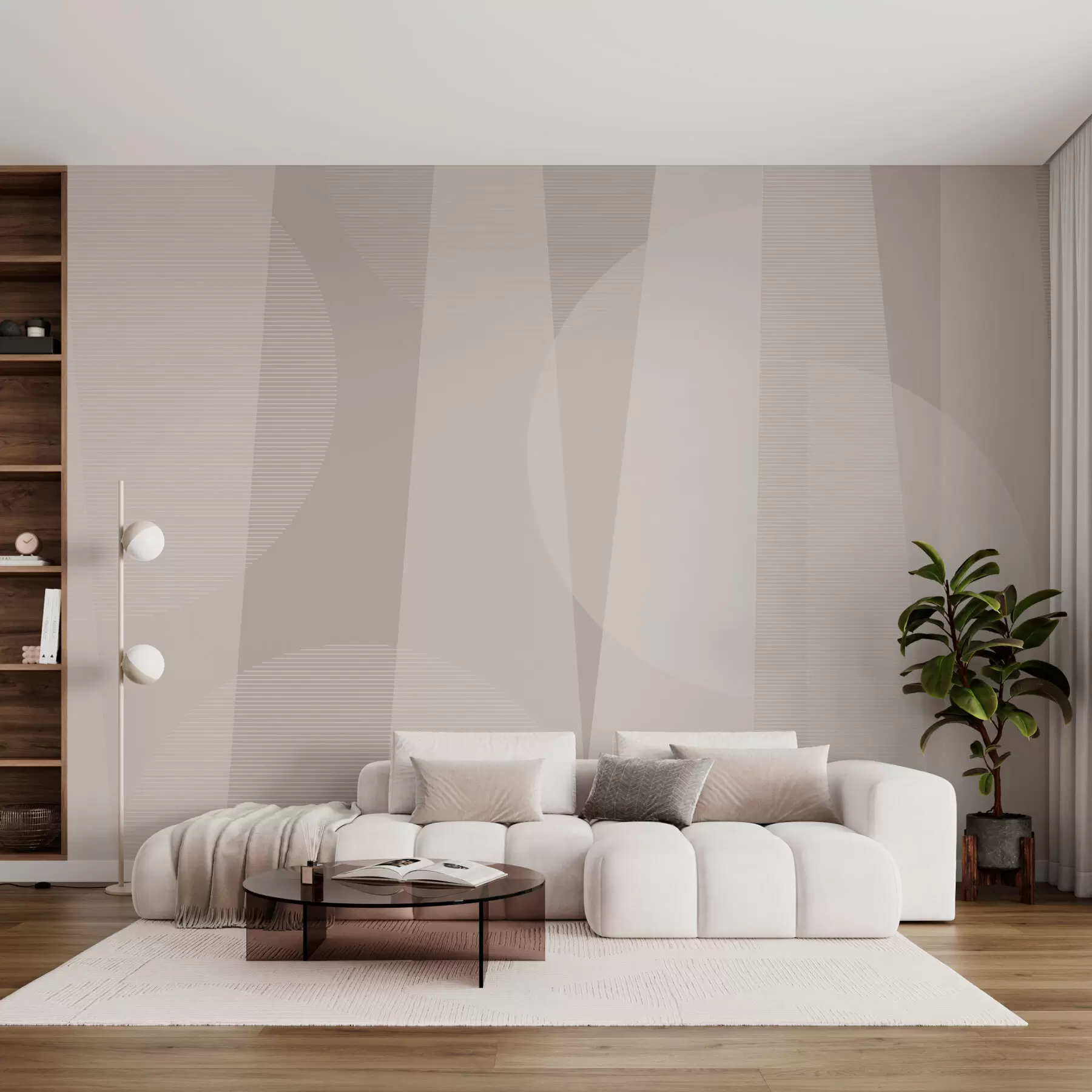 murales de pared Arco iris con estrellas w08304