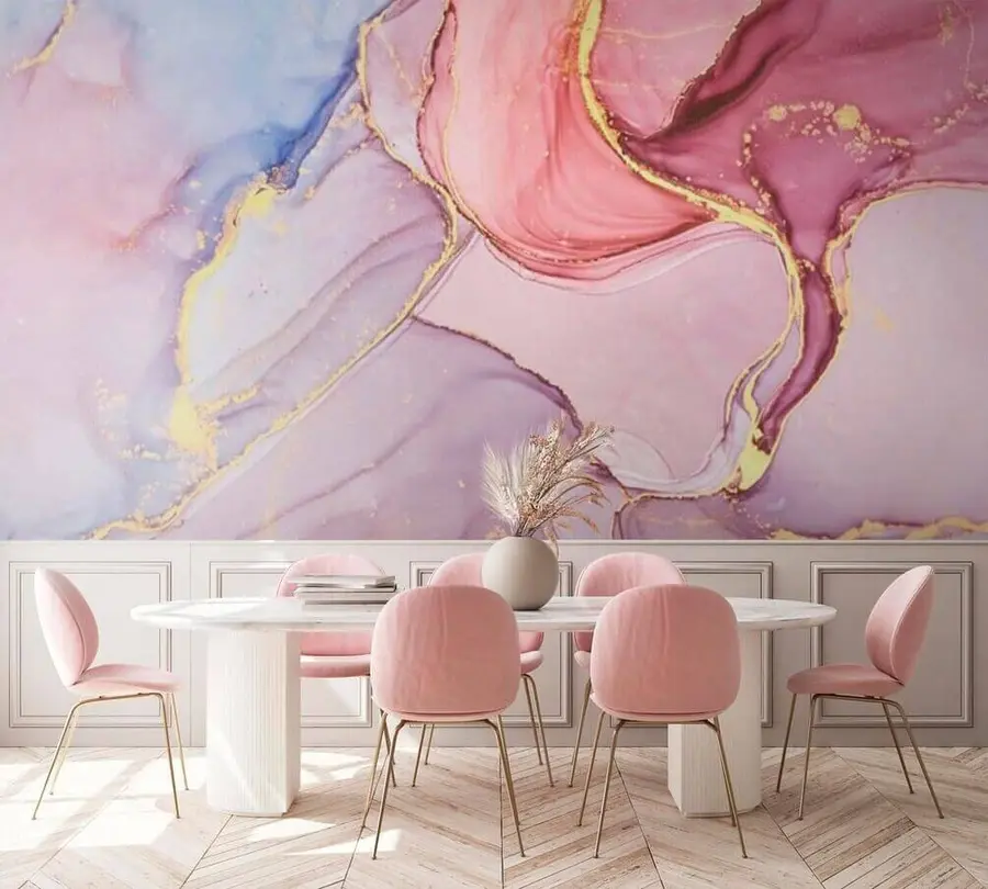 murales de pared Mármol rosa u31357