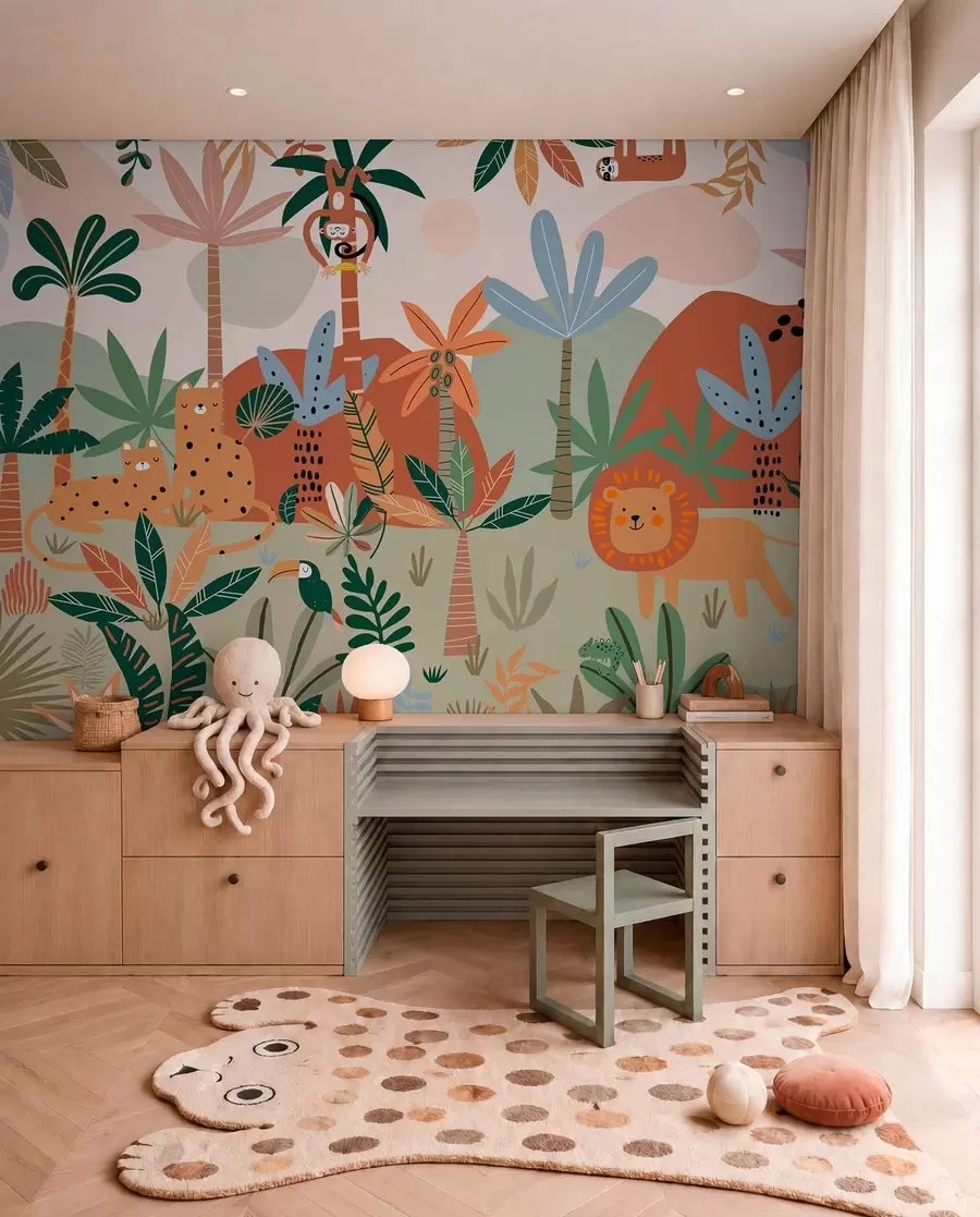 murales de pared Selva de retales w01720