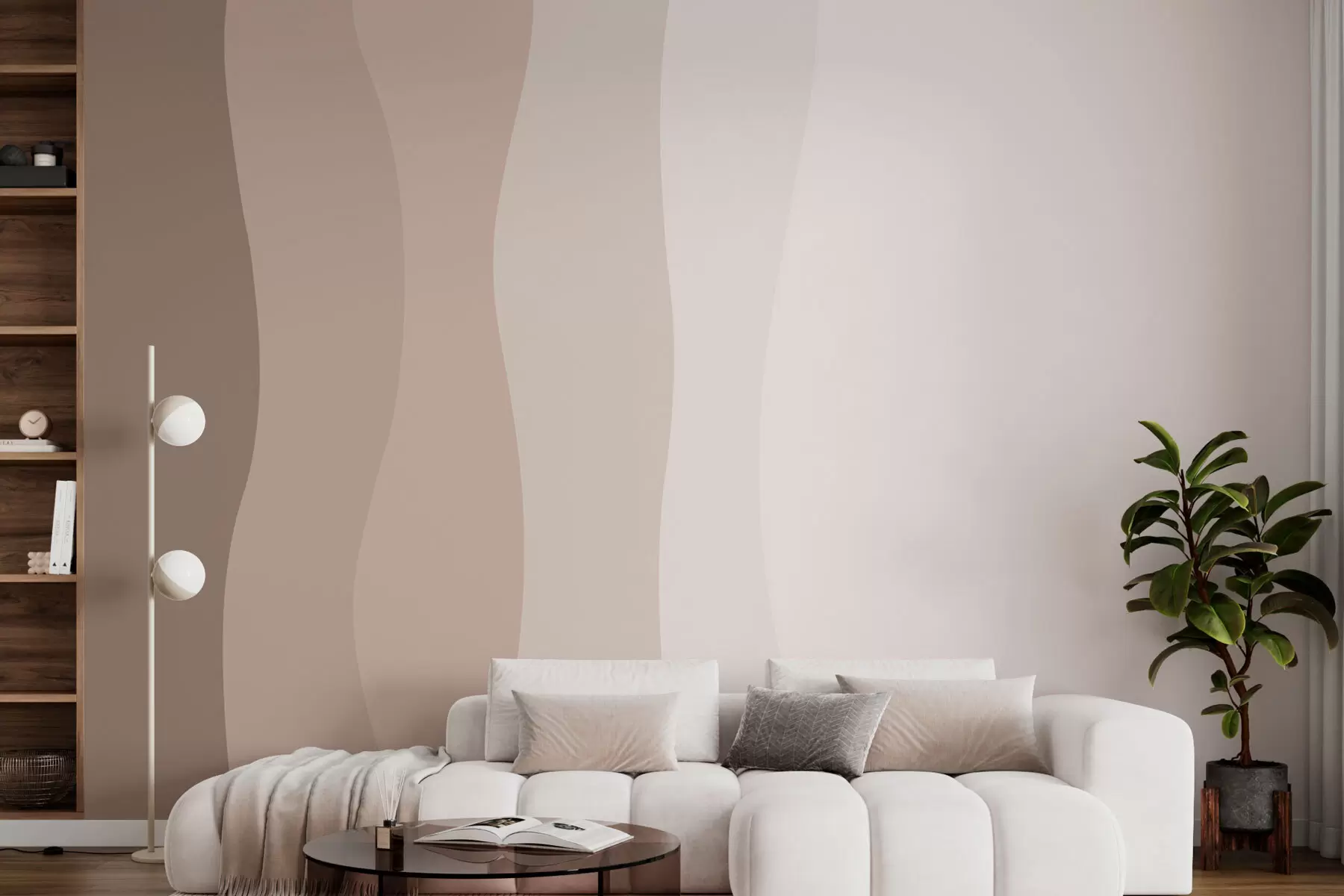 murales de pared Líneas estilizadas y minimalistas w01724v3