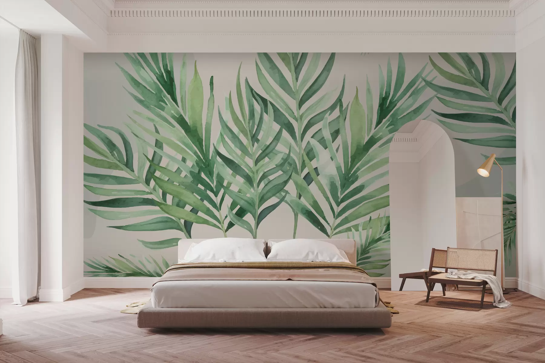 murales de pared Exuberante vegetación para un ambiente tranquilo w00416