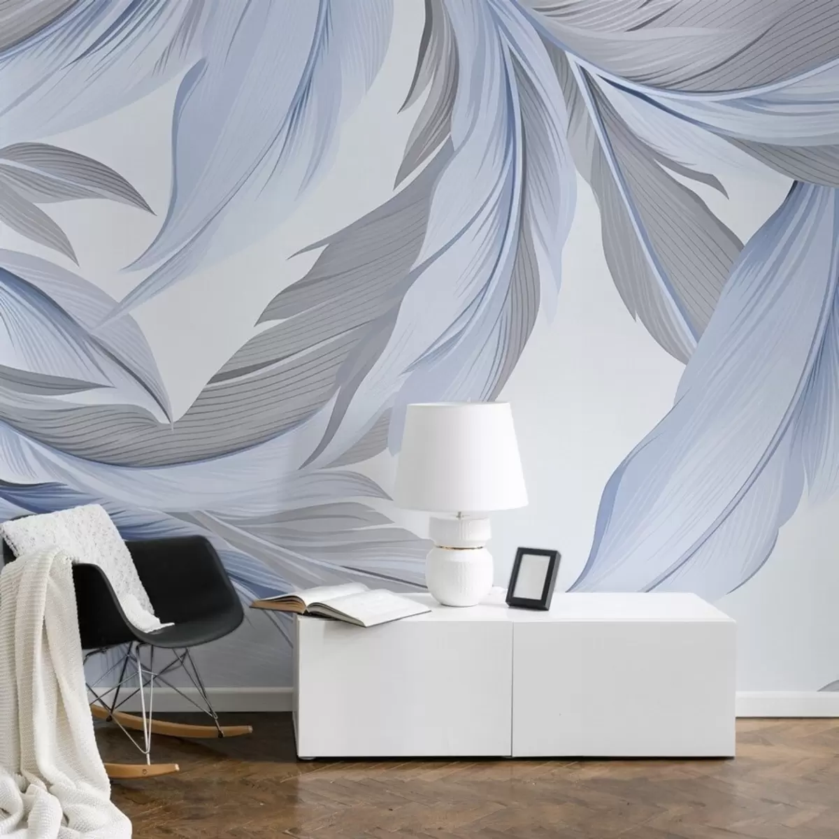 murales de pared Hojas grandes w08398v1